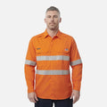 KingGee Shieldtec Lenzing FR Hi Vis Open Front Taped Shirt K84001