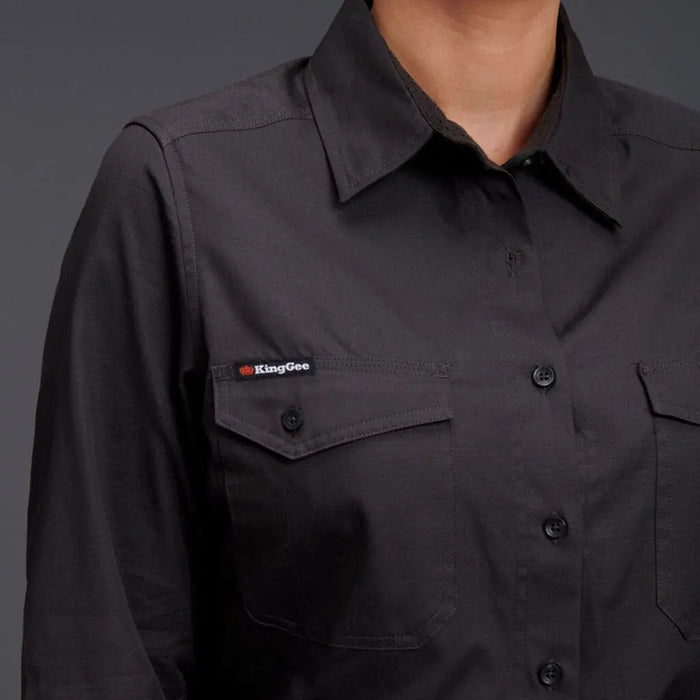 KingGee Women's Workcool 2 Shirt Long Sleeve K69880 - City Workwear