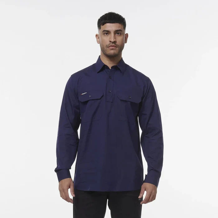 KingGee Workcool Vented Open Front Long Sleeve Shirt K14031
