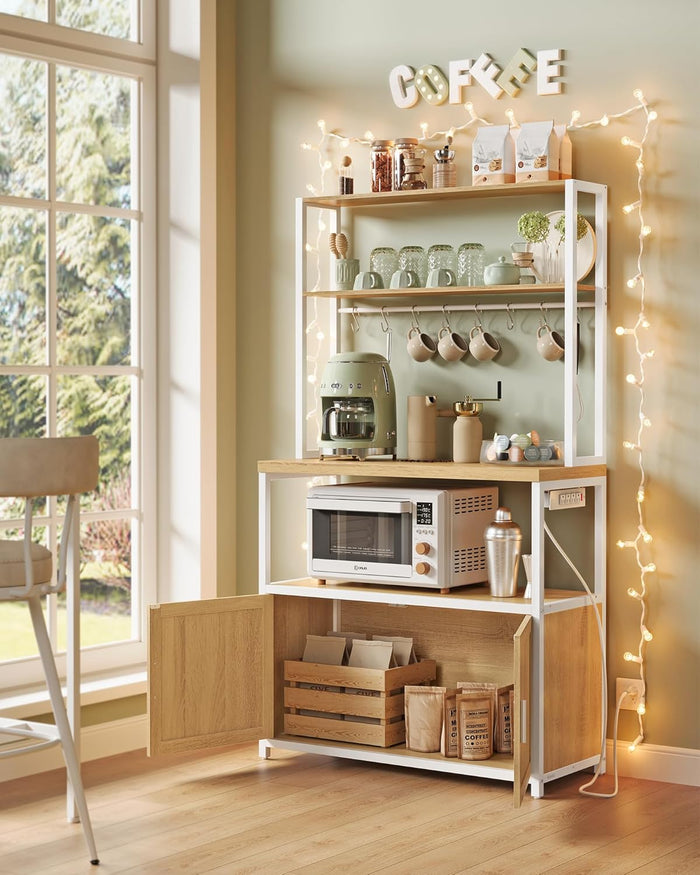 Kitchen Bakers Rack with Power Outlet - Canva Home