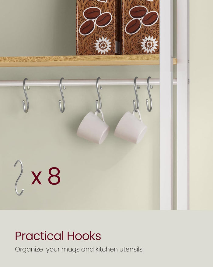 Kitchen Bakers Rack with Power Outlet - Canva Home