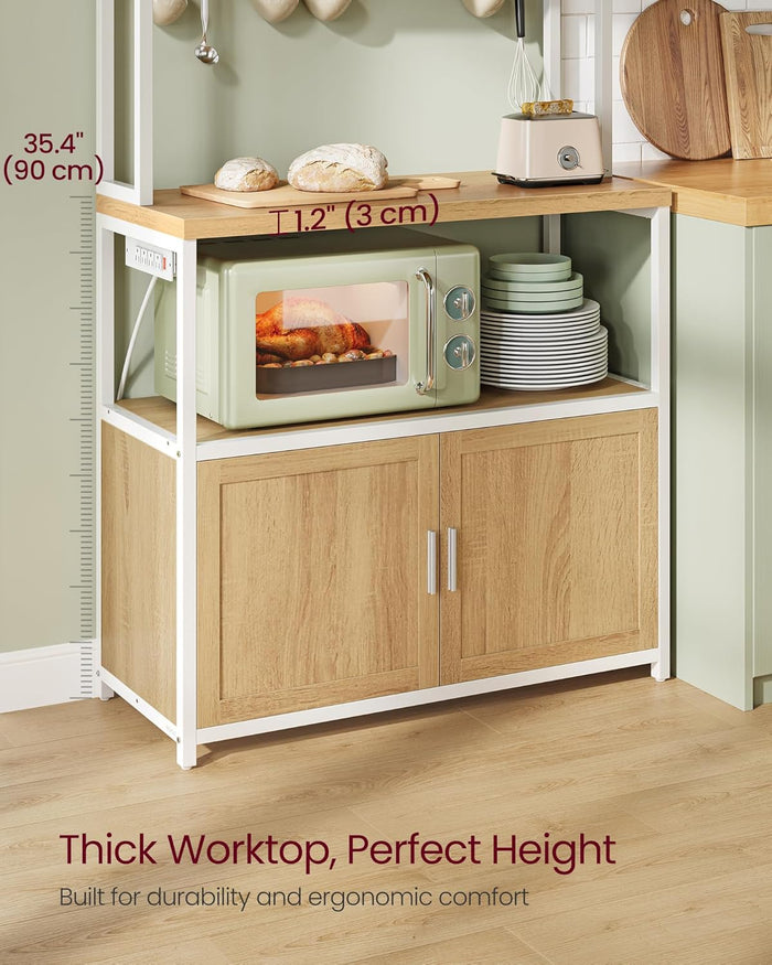 Kitchen Bakers Rack with Power Outlet - Canva Home