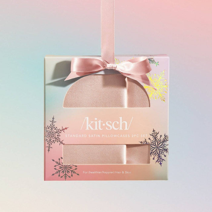 Kitsch Holiday Standard Pillowcase 2pc - Blush