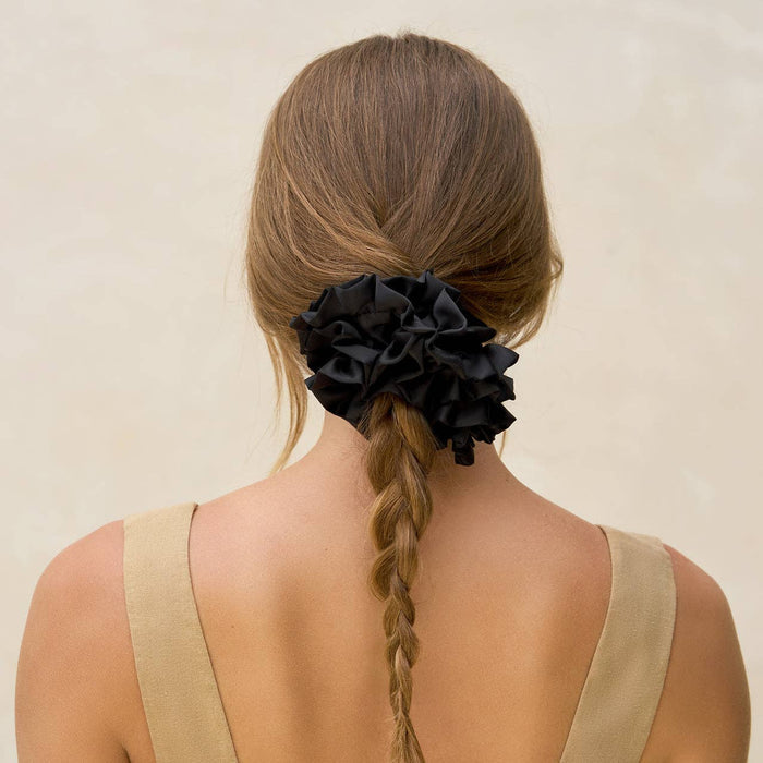 Kitsch Ruffle Scrunchie - Black