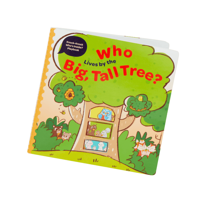 Booklet and board with animal illustrations and doors with locks and latches.