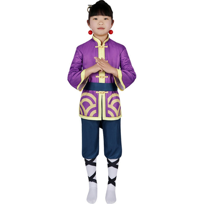 Kong Fu Peach Costume - Mario Princess Peach: Showtime Cos Replica - Adult & Kids Full Set