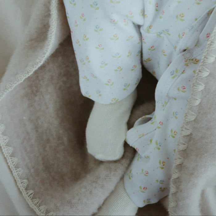 Konges Slojd - Erba Wool Fleece Baby Blanket - Mabel & Fox