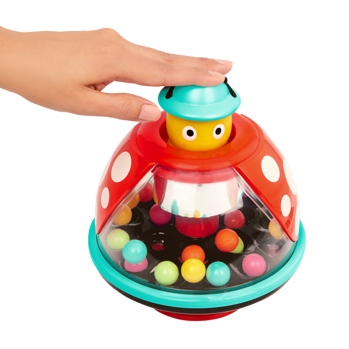 popping lady bug toy for kids