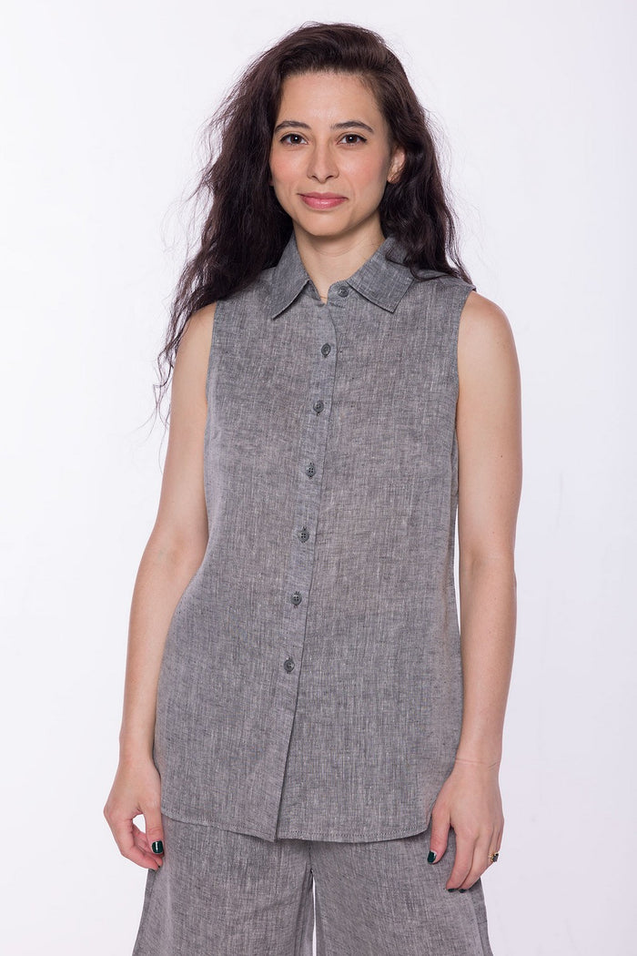 Lahaina | Women's Stainproof Linen-Lyocell Blend Shirt