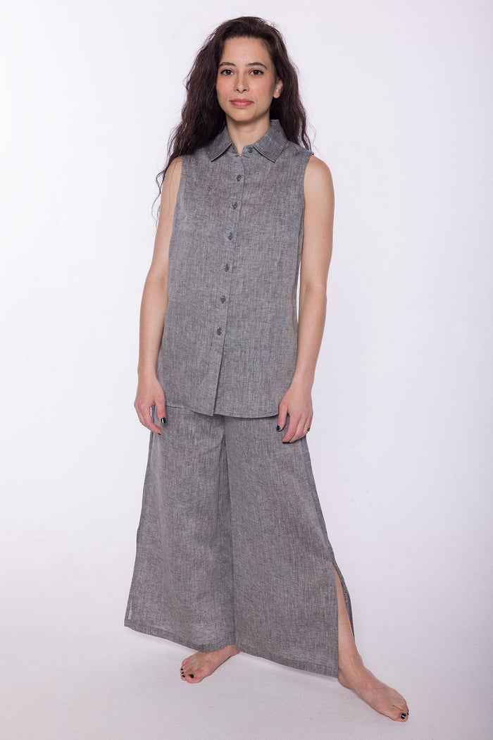 Lahaina | Women's Stainproof Linen-Lyocell Blend Shirt