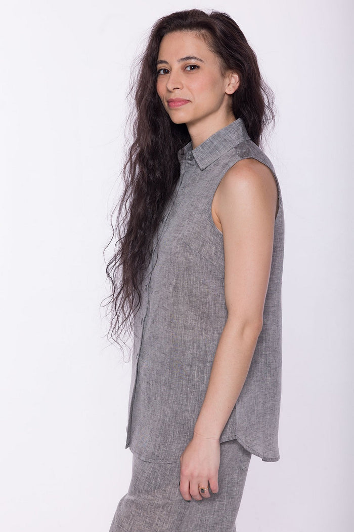 Lahaina | Women's Stainproof Linen-Lyocell Blend Shirt
