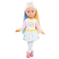 14-inch doll Laica with blonde and blue hair