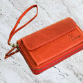 Leather wallet Red
