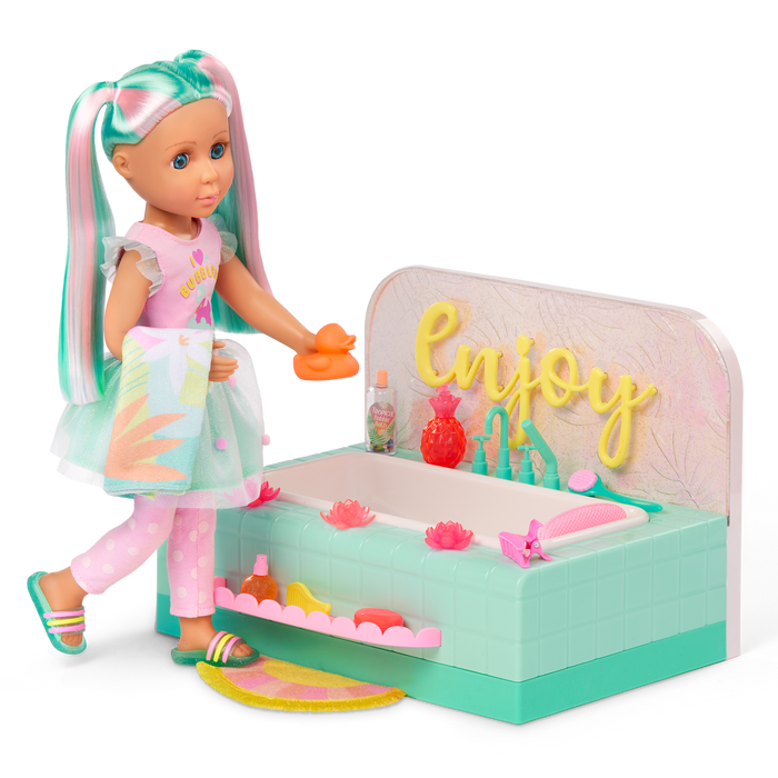 Leia & Bathtub Playset - Glitter Girls