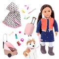 Our Generation Doll Leslie & Passenger Pets Bundle