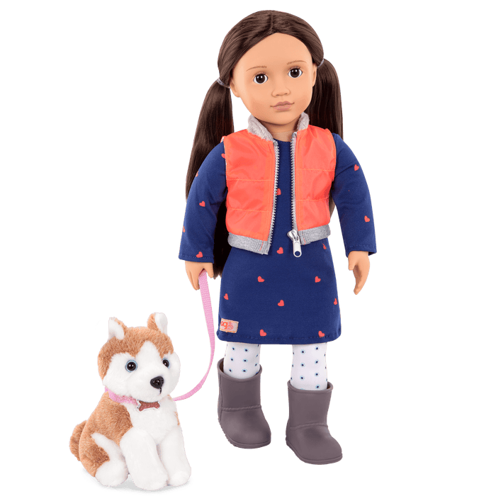 Our Generation Doll Leslie & Passenger Pets Bundle