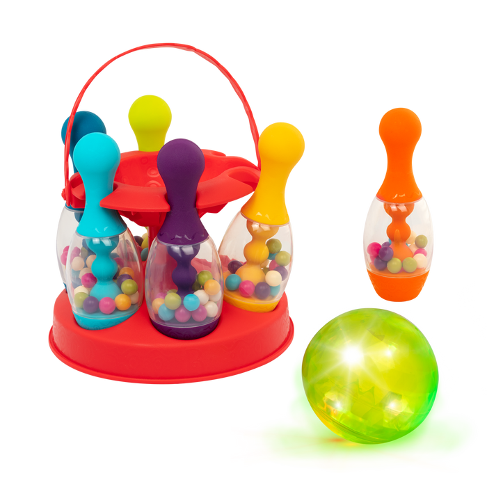 Colorful bowling set for kids.