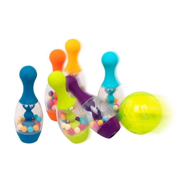 Colorful bowling set for kids.