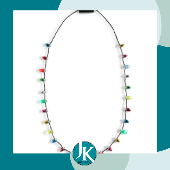 Light Up Holiday Christmas Light Necklace