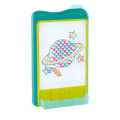 Peg board marble drop game for kids with lights and art sheets