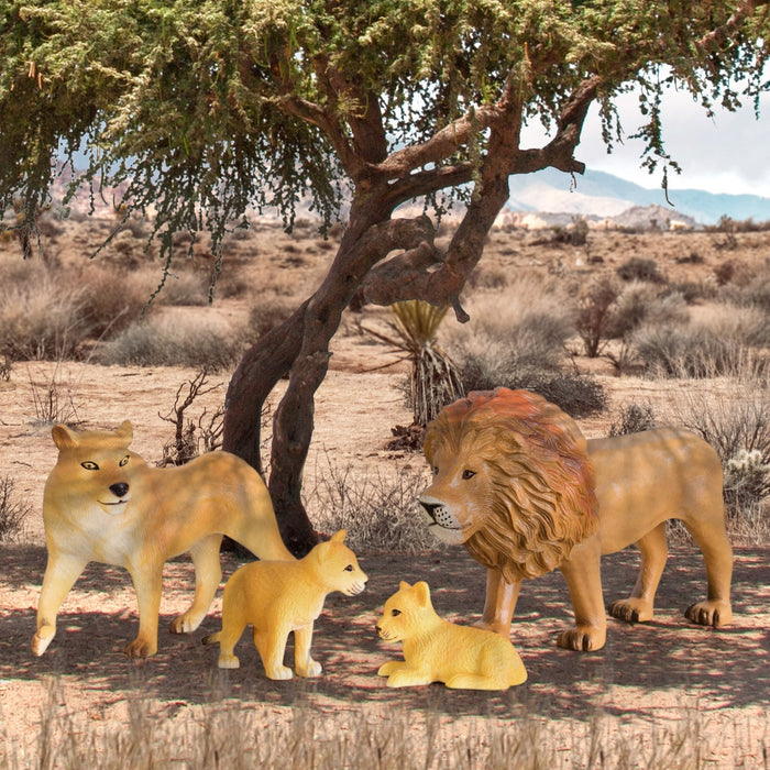 Toy lion figurines