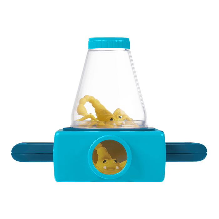 Little Explorer's Pack with 2-way toy microscope, reusable sticker book, and bug catching toys