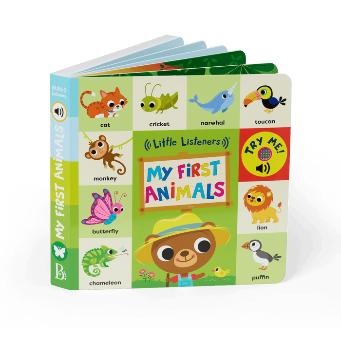 Interactive audio board book for babies and toddlers
