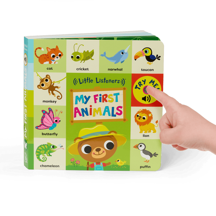 Interactive audio board book for babies and toddlers
