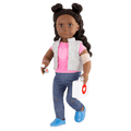 18-inch doll using first aid playset
