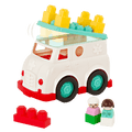 Locbloc ambulance truck with building blocks for toddlers