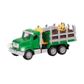 Green toy logging truck
