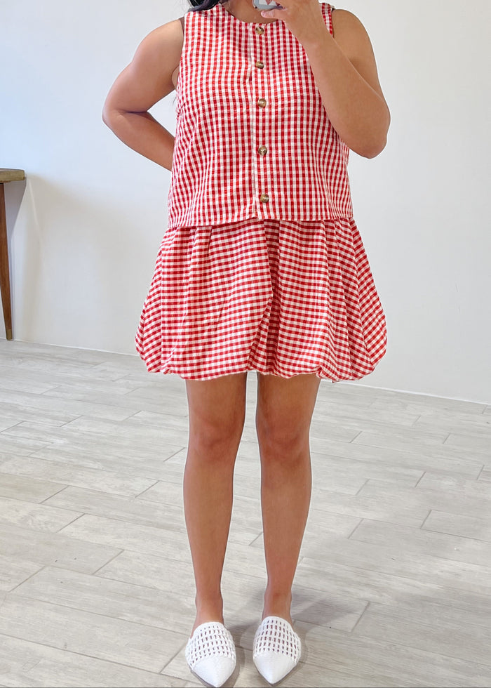 Looking Fab Gingham Skirt