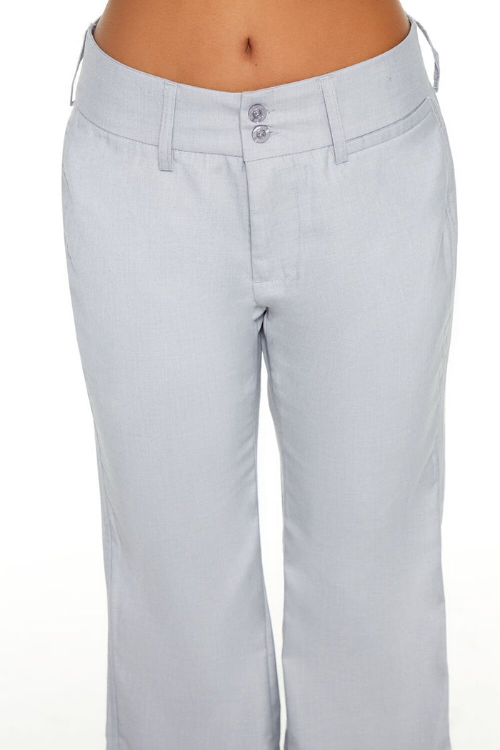 Low-Rise Straight Trouser Pants
