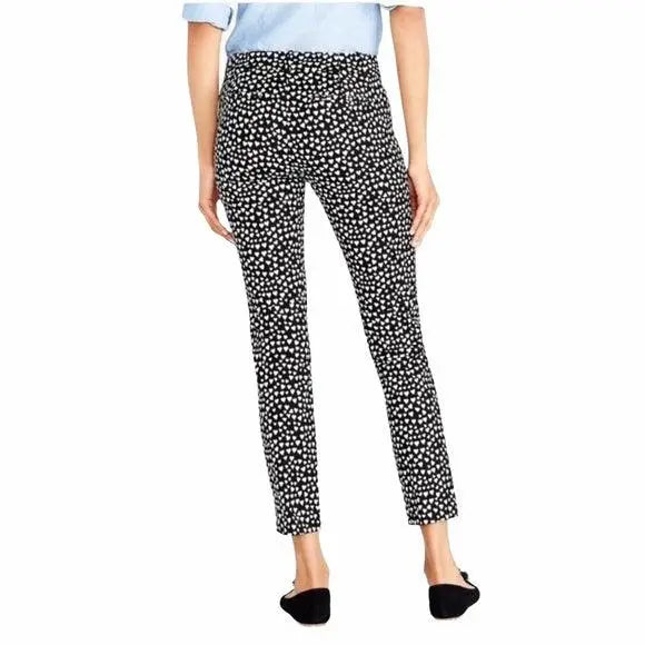Low Rise Tapered Heart Print Cropped Trousers - Wild Time Fashion