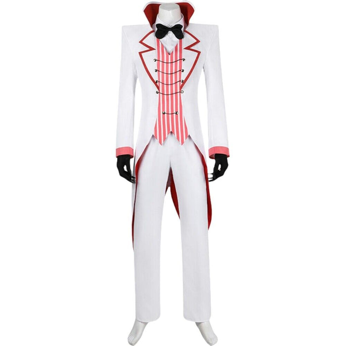 Lucifer Costume - Hazbin Hotel Cos Outfit -  Hat Gloves Full Set Halloween