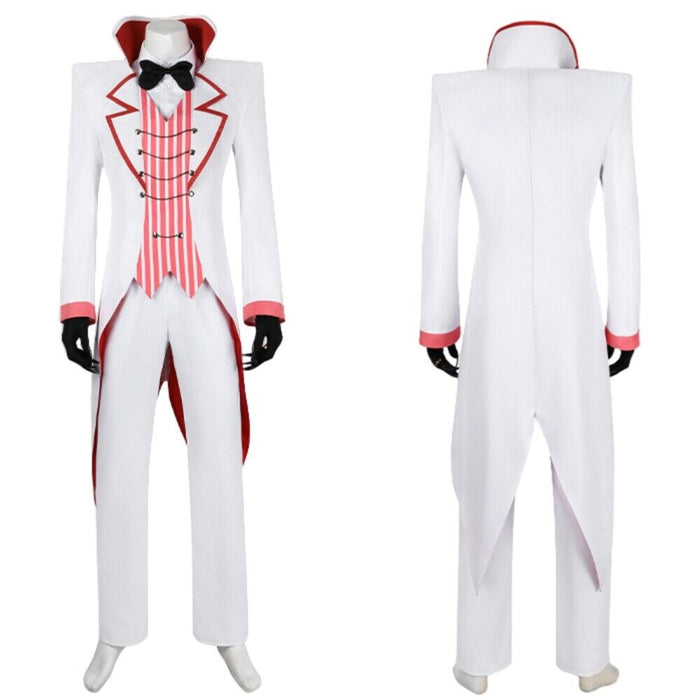 Lucifer Costume - Hazbin Hotel Cos Outfit -  Hat Gloves Full Set Halloween