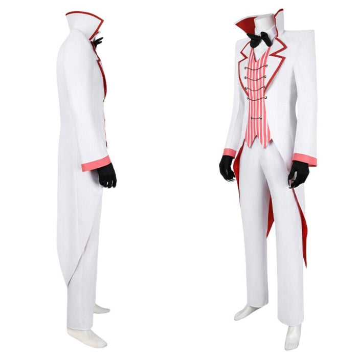 Lucifer Costume - Hazbin Hotel Cos Outfit -  Hat Gloves Full Set Halloween