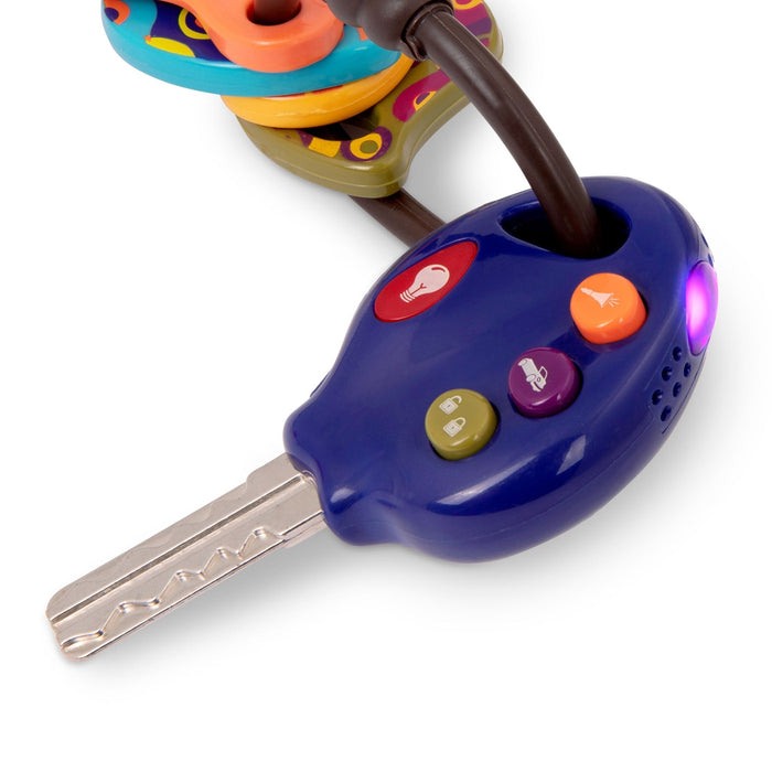 Blue toy car keys