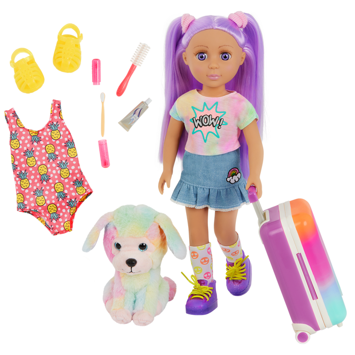 Glitter Girls Luma and Pup Travel Playset