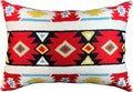 Lumbar Tribal Butterfly Aztec Southwestern Pillow Cover Handmade Wool 14x20" - KashmirDesigns