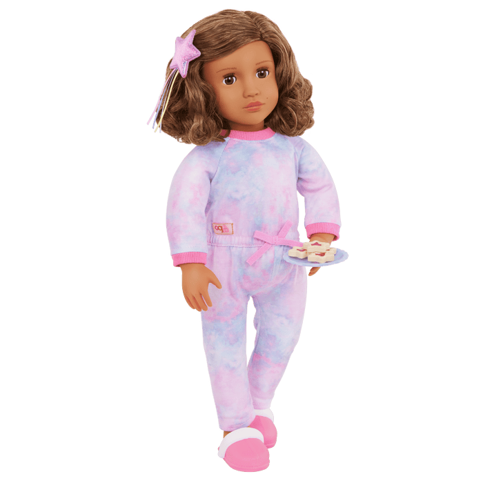 Our Generation 18-inch Slumber Party Doll Luna & Storybook