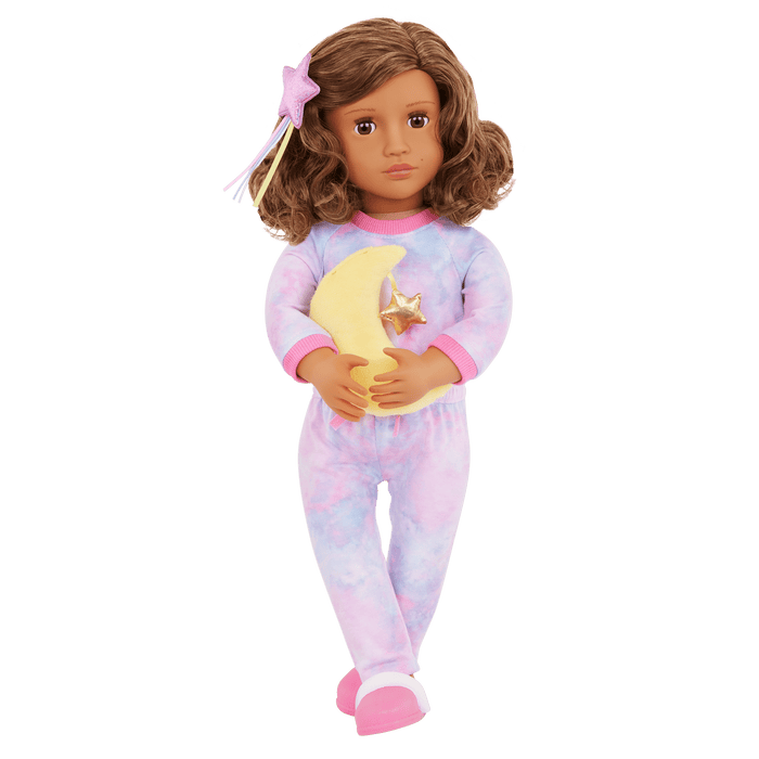 Our Generation 18-inch Slumber Party Doll Luna & Storybook