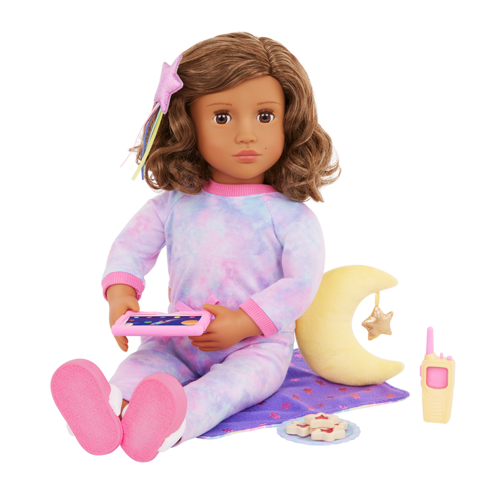 Our Generation 18-inch Slumber Party Doll Luna & Storybook