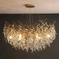 Luxury Gold Crystal LED Chandelier Pendant Lamp