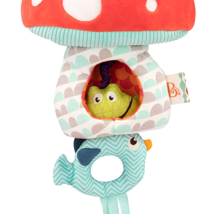 Glowing baby mushroom mobile.