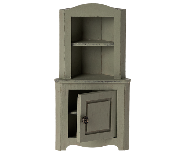 Maileg – Mouse Corner Cabinet - Light Green - Mabel & Fox