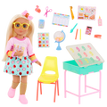 Mallory & School Desk Playset - Glitter Girls