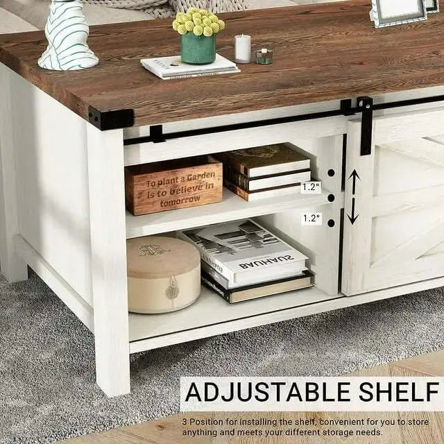 Marc Modern Farmhouse Coffee Table With Storage Canva Home