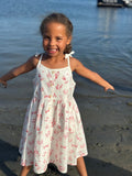 MARINA DRESS - Red Nautical Scene