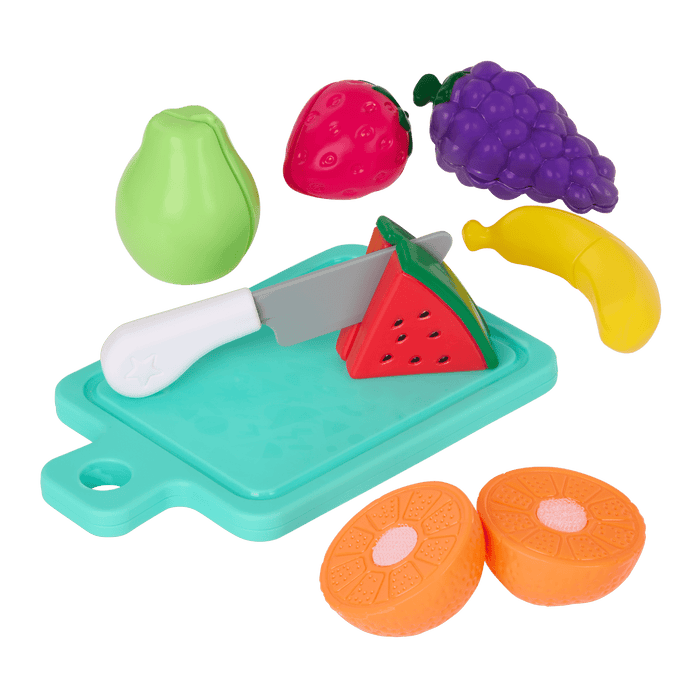 Tote Bag & 16 Toy Fruits & Vegetables